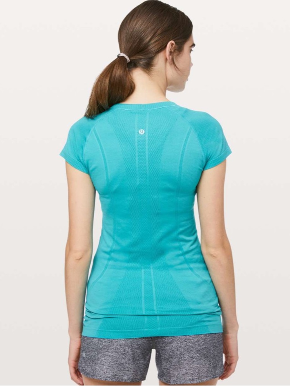 lululemon athletica Swiftly Tech Short Sleeve Crew in Amazonite Teal - Picture 3 of 11